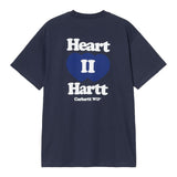 T-SHIRT HOMME S/S HEART II HARTT MARINE MARINE