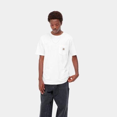 T-SHIRT HOMME S/S POCKET BLANC BLANC