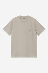 T-SHIRT HOMME S/S POCKET GRIS GRIS