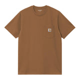 T-SHIRT HOMME S/S POCKET MARRON MARRON