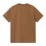 T-SHIRT HOMME S/S POCKET MARRON MARRON