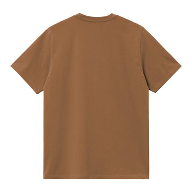 T-SHIRT HOMME S/S POCKET MARRON MARRON