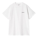 T-SHIRT HOMME S/S SCRIPT EMBROIDER BLANC BLANC