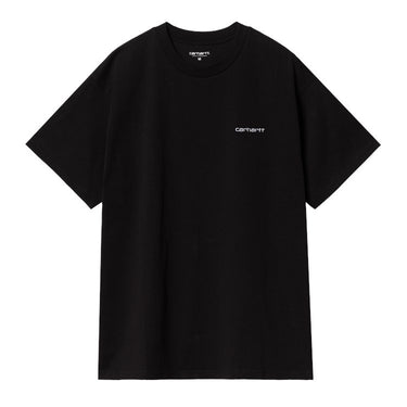 T-SHIRT HOMME S/S SCRIPT EMBROIDER NOIR NOIR