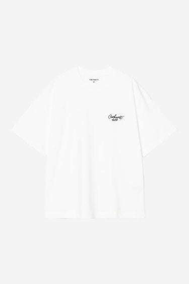 T-SHIRT HOMME S/S SIGNATURE SCRIPT BLANC BLANC
