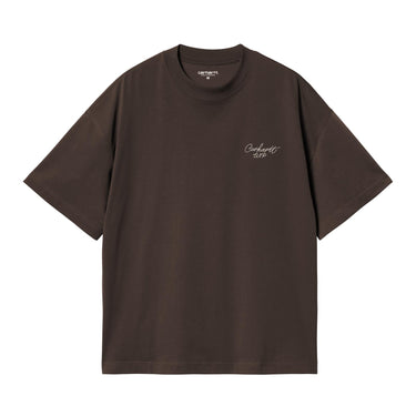 T-SHIRT HOMME SIGNATURE SCRIPT MARRON MARRON