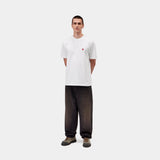 T-SHIRT HOMME SMALL HEART BLANC BLANC