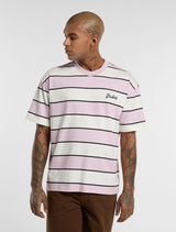T-SHIRT HOMME EMBROIDERY STRIPE ECRU ECRU