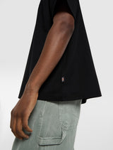 T-SHIRT HOMME LOOSE WAVE NOIR NOIR