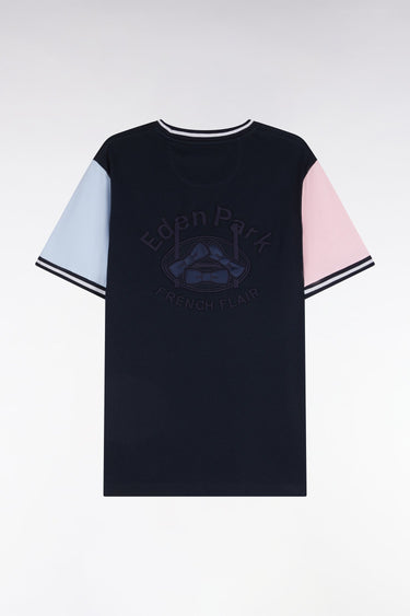 T-SHIRT HOMME COL ROND MARINE MARINE