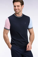 T-SHIRT HOMME COL ROND MARINE MARINE