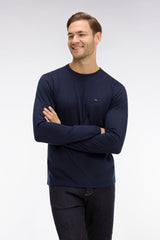 T-SHIRT HOMME LOGO COL ROND MARINE MARINE
