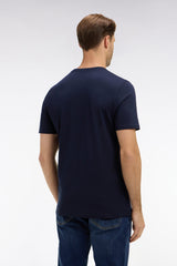 T-SHIRT HOMME LOGO COL ROND MARINE MARINE
