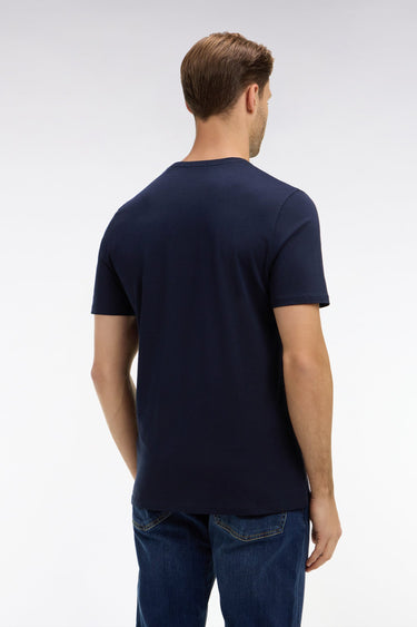 T-SHIRT HOMME LOGO COL ROND MARINE MARINE