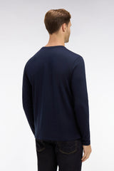 T-SHIRT HOMME LOGO COL ROND MARINE MARINE