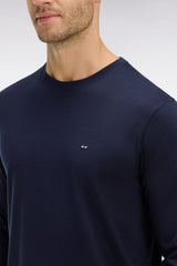 T-SHIRT HOMME LOGO COL ROND MARINE MARINE