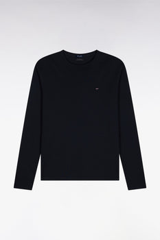 T-SHIRT HOMME LOGO COL ROND NOIR NOIR