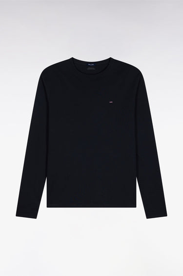 T-SHIRT HOMME LOGO COL ROND NOIR NOIR