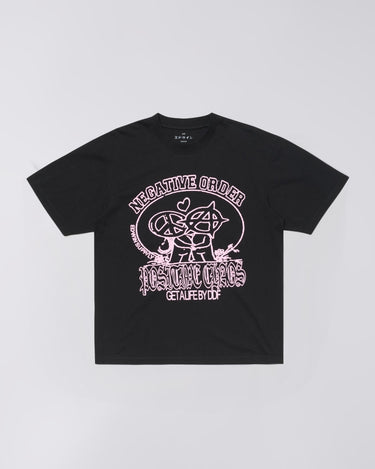 T-SHIRT HOMME POSITIVE CHAOS BLACK GARMENT BLACK GARMENT