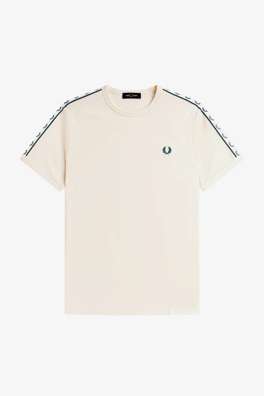 T-SHIRT HOMME CONTRAST TAPE RINGER ECRU 560 ECRU 560
