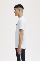 T-SHIRT HOMME RINGER BLANC BLANC