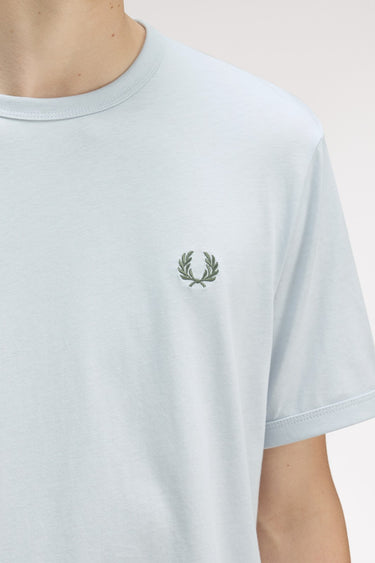 T-SHIRT HOMME RINGER BLEU CIEL 28A BLEU CIEL 28A