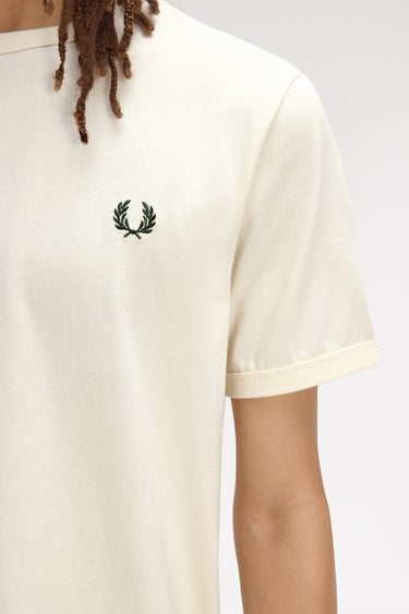 T-SHIRT HOMME RINGER ECRU 91B ECRU 91B