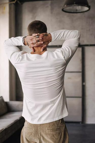 T-SHIRT HOMME TONY MADISON CREME CREME