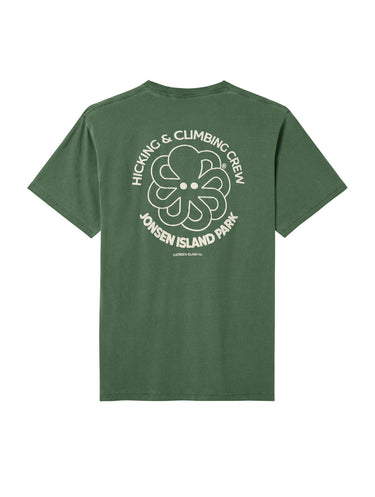 T-SHIRT HOMME CLASSIC HIKING CREW VERT VERT