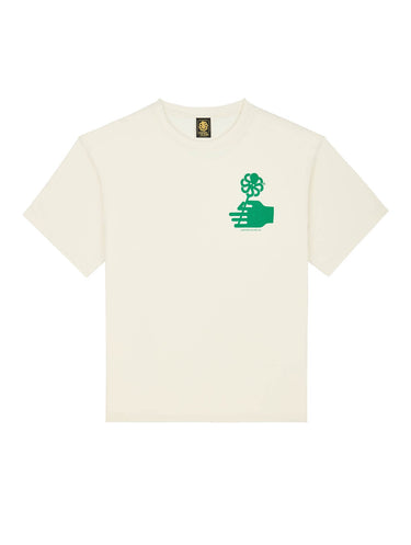 T-SHIRT HOMME CONFORT FLOWER LOVE CREME CREME