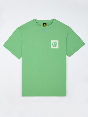 T-SHIRT HOMME LOOSE COLORBLOCK VERT VERT