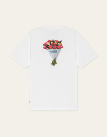 T-SHIRT HOMME BOUQUET BLANC BLANC