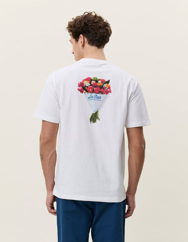 T-SHIRT HOMME BOUQUET BLANC BLANC
