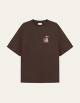 T-SHIRT HOMME COLE TABLE MARRON MARRON