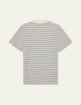 T-SHIRT HOMME KNITTED STRIPE ECRU ECRU