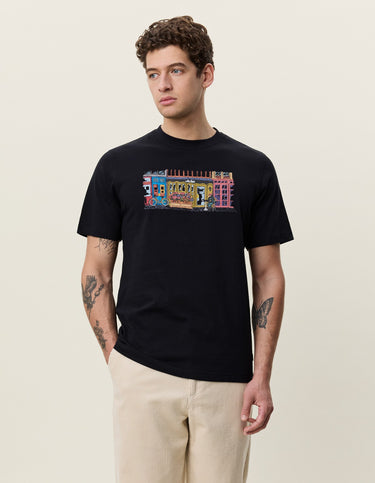 T-SHIRT HOMME MARKET NOIR NOIR