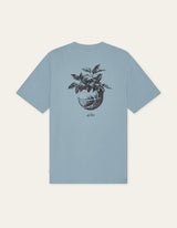 T-SHIRT HOMME PLANT BLEU BLEU
