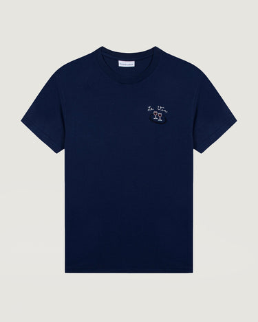 T-SHIRT HOMME POPINCOURT LE VIN / GOTS MARINE MARINE