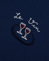 T-SHIRT HOMME POPINCOURT LE VIN / GOTS MARINE MARINE