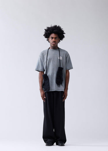 T-SHIRT HOMME LACE PRINT LOGO ANTHRACITE ANTHRACITE