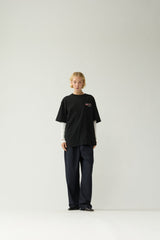 T-SHIRT HOMME LILIES NOIR NOIR