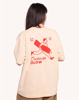 T-SHIRT HOMME CREATIVE STUDIO CREME CREME