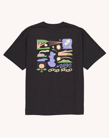T-SHIRT HOMME ELSEWHERE NOIR NOIR
