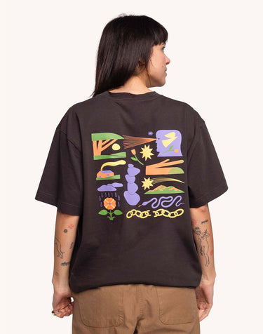 T-SHIRT HOMME ELSEWHERE NOIR NOIR