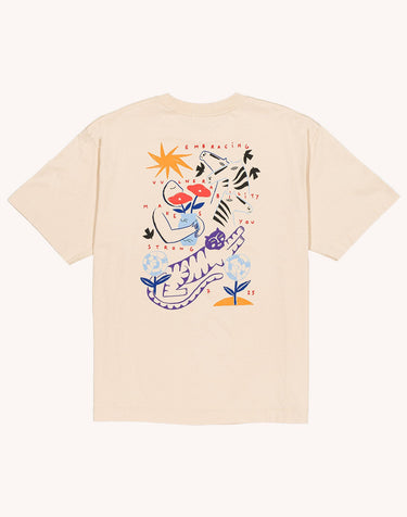 T-SHIRT HOMME STRONG CREME CREME