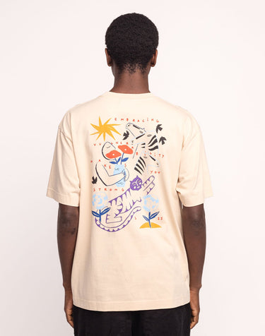T-SHIRT HOMME STRONG CREME CREME
