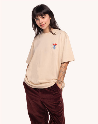 T-SHIRT HOMME STRONG CREME CREME