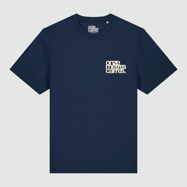 T-SHIRT HOMME BIARRITZ FLOWER MARINE MARINE