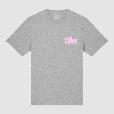 T-SHIRT HOMME PINK FLOWER GRIS GRIS