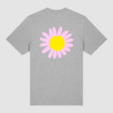 T-SHIRT HOMME PINK FLOWER GRIS GRIS